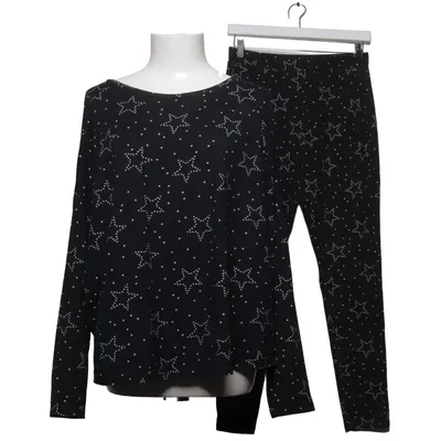 Pyjamasz (Sort, Hvid) fra New Look Elastan, Polyester