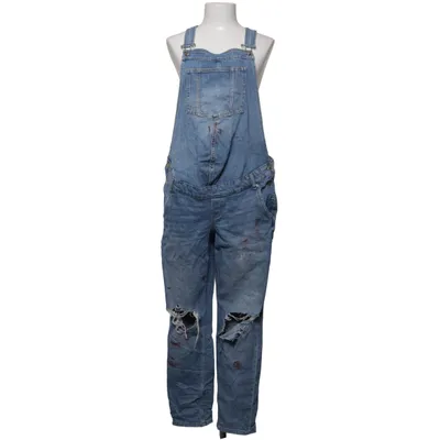 Salopette (Bleu) de H&M Mama Élasthane, Polyester, Coton
