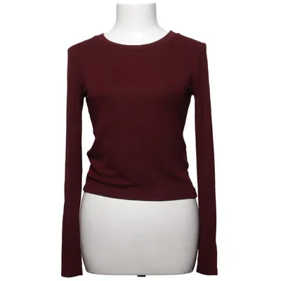 Långärmad t-shirt (Röd) från Stradivarius Basics Elastan, Viskos