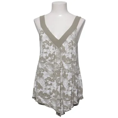 Tanktop  (Grøn, Hvid) fra Lindex Elastan, Viscose
