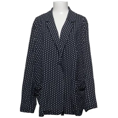 Blazer (Sort, Hvid) fra Ulla Popken Bomuld, Elastan