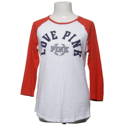Baseball T-shirt (White, Red, Blue) from Pink Victoria's Secret Cotton, Polyester