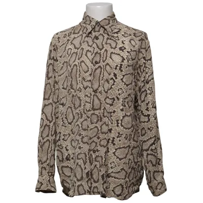Bluse (Beige, Braun) von Equipment Seide