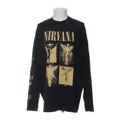 Långärmad t-shirt (Svart, Gul) från Nirvana Bomull