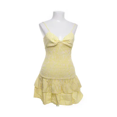 Halterneckklänning (Gul, Vit) från Shein Polyester