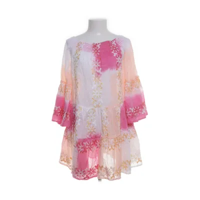 Dress (White, Multicolored) from Sumitra Cotton