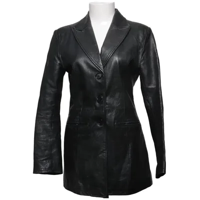 Leather blazer (Black) Polyester