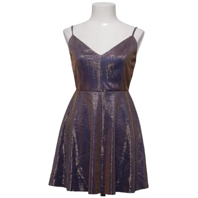 Cocktailklänning (Lila, Guldfärgad) från Urban Outfitters Metallfiber, Polyester