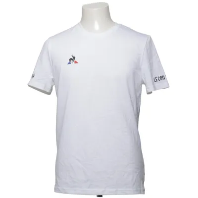 T-shirt (Blanc) de Le Coq Sportif Coton, Élasthane, Polyester