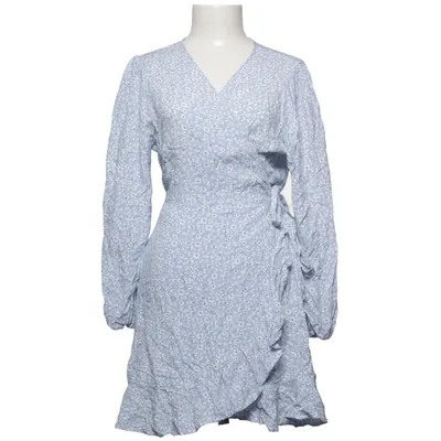Wrap dress (Blue, White) from Bubbleroom Viscose