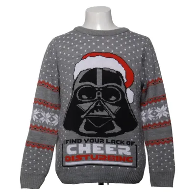 Pull de Noël (Gris, Multicolore) de Star Wars Acrylique