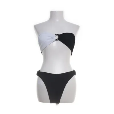 Bikini (Svart, Vit) från Nasty Gal Elastan, Polyester