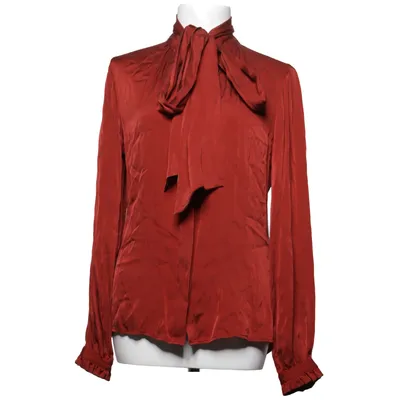 Knytblus (Röd) från Stenströms Elastan, Silke