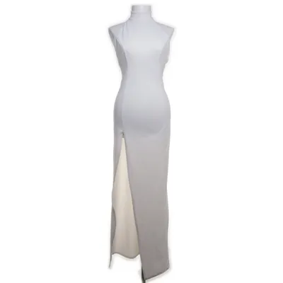 Aftenkjole (Hvid) fra NLY Eve Elastan, Polyester