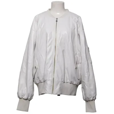 Bomber jacket (White) from ROTATE Birger Christensen Polyester, Polyurethane, Viscose
