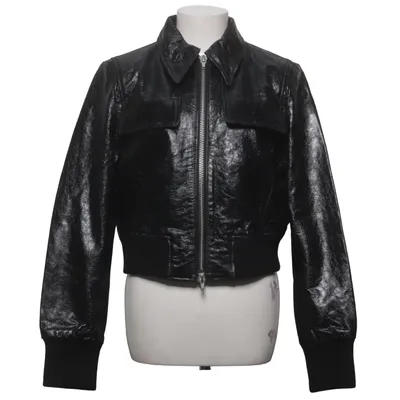 Læderjakke (Studio) fra H&M Studio Læder, Viscose