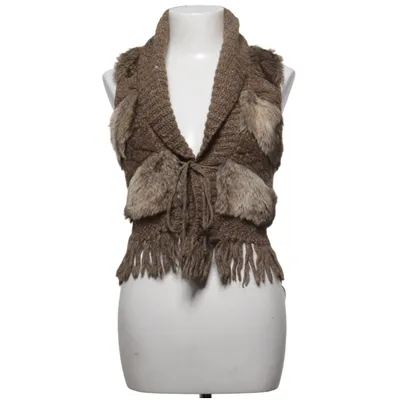 Vest (Brown) from Promod Acrylic, Cotton, Mohair, Polyamide, Wool