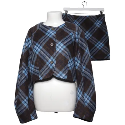 Jakkesæt med nederdel (Blå, Brun, Hvid) fra ASOS Design Akryl, Bomuld, Nylon, Polyester, Viscose, Uld