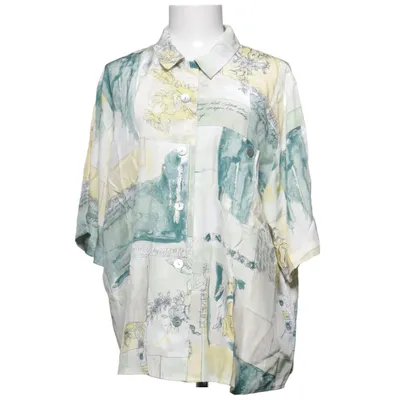 Kortärmad skjorta (Gul, Grön, Vit) från HMC Viskos