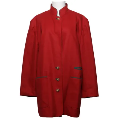 Manteau (Rouge) de Julius Lang Polyester, Viscose, Laine