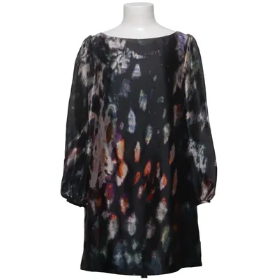 Dress (Black, Multicolored) from Monsoon Polyester, Silk