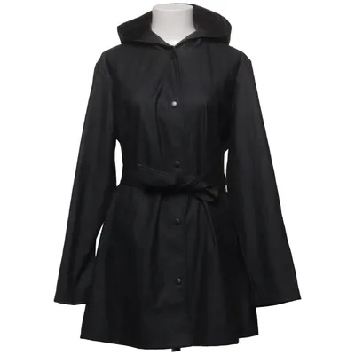 Regenjas (Grijs) van Jacqueline de Yong Polyester, Polyurethaan