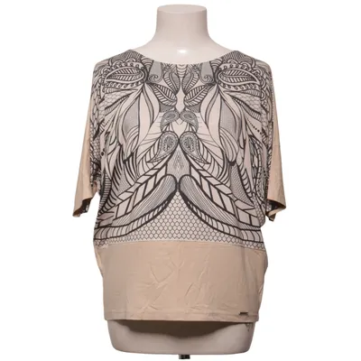 Top (Beige, Zwart) van Quiosque Elastaan, Polyester, Viscose