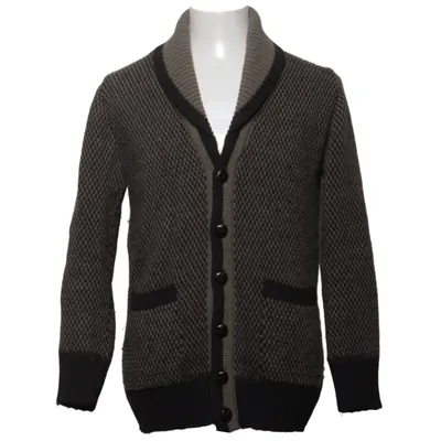 Cardigan (Grijs, Bruin) van Paolo Pecora Acryl, Alpacawol