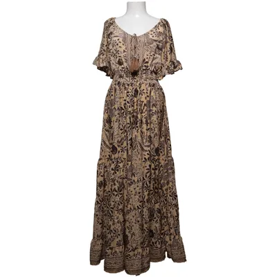 Långklänning (Beige, Svart) från Boho Silke, Viskos