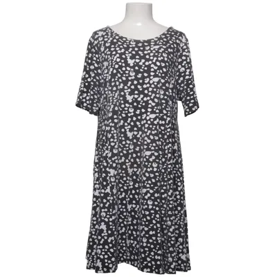 Dress (Black, White) from Ellos Plus Collection Cotton, Elastane, Viscose