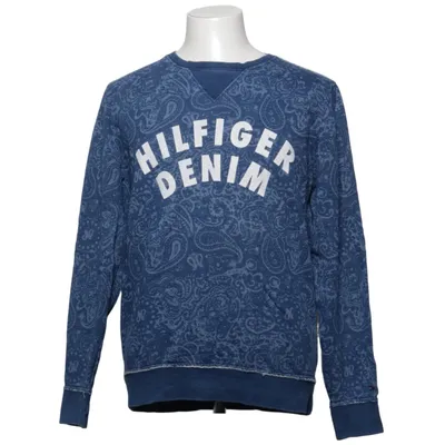 Sweatshirt (Bleu, Blanc) de Hilfiger Denim Coton, Élasthane