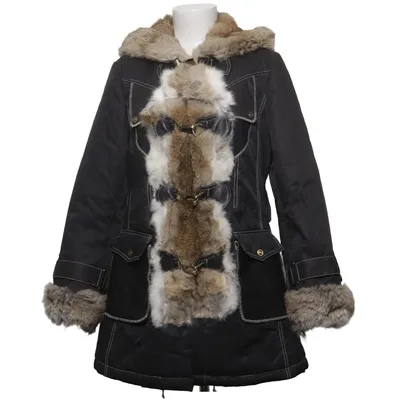 Duffle jas (Zwart, Bruin) van Alexandra