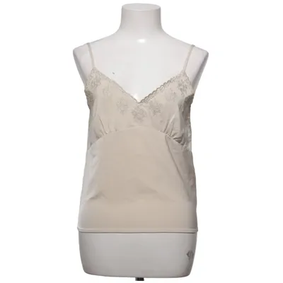 Tanktop (Beige) van Simple Retro Polyester, Zijde
