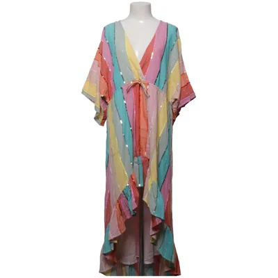 Jurk (Roze, Geel, Groen) van Sundress Katoen, Metallvezel