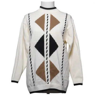 Tröja (Vit, Svart, Brun) från Mamut Moden Akryl, Ull