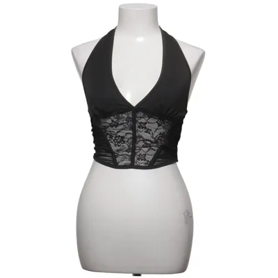 Haltertop (Zwart) Elastaan, Polyester