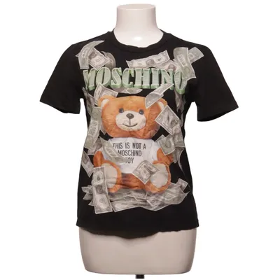 T-shirt (Sort, Flerfarvet) fra Moschino Couture! Bomuld
