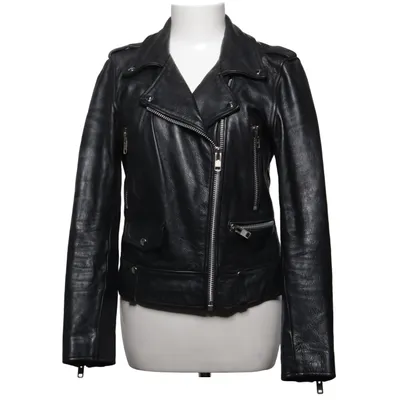 Bikerjacka (Svart) från MDK Bomull, Skinn, Polyester