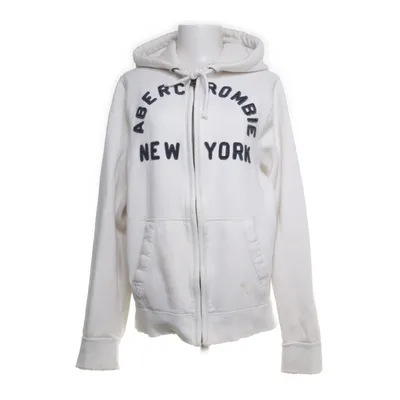 Huvtröja (Vit) från Abercrombie & Fitch Bomull, Polyester
