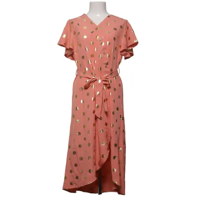 Skjortklänning (Rosa, Guldfärgad) från PatPat Bomull, Elastan, Polyester