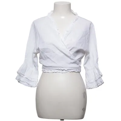 Blouse portefeuille (Blanc) de Mississippi Coton