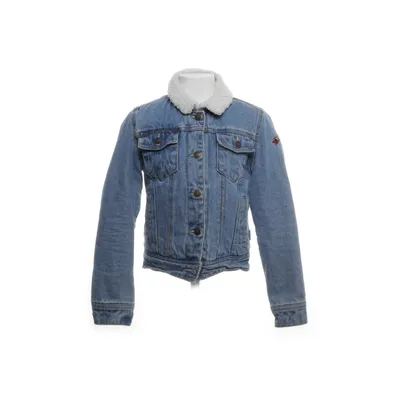 Gevoerde spijkerjas (Blauw, Wit) van Vingino Katoen, Polyester