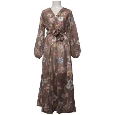 Robe portefeuille (Marron, Multicolore) de Gemini Polyamide, Tencel, Viscose