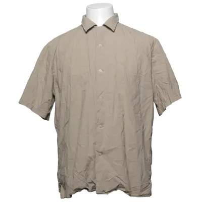 Chemise à manches courtes (Beige) de Uniqlo Coton, Viscose
