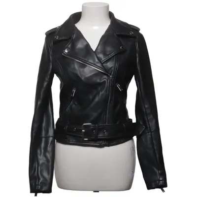 Bikerjack (Zwart) van Glamorous Polyester, Polyurethaan