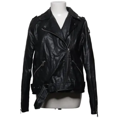 Bikerjacka (Svart) från Missguided Bomull, Polyester, Polyuretan, Viskos