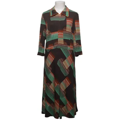 Dress (Brown, Multicolored) from Wow To Go Elastane, Viscose, Wool