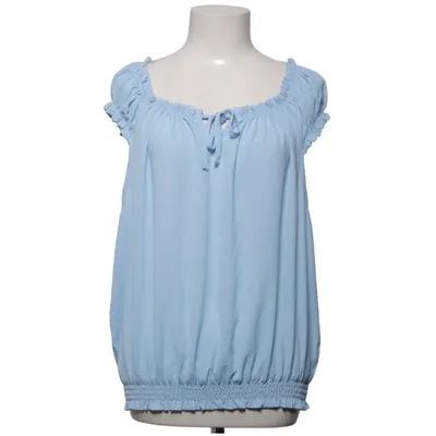 Top (Blauw) van Vanting Elastaan, Polyester