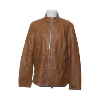 Jacket (Brown) from Couture Line Polyester, Polyurethane, Viscose
