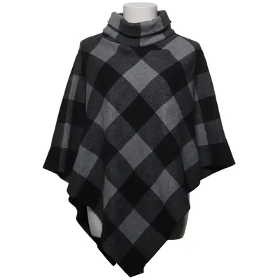 Poncho (Sort, Grå) fra Sa.Hara Blue Polyamid, Polyester, Viscose